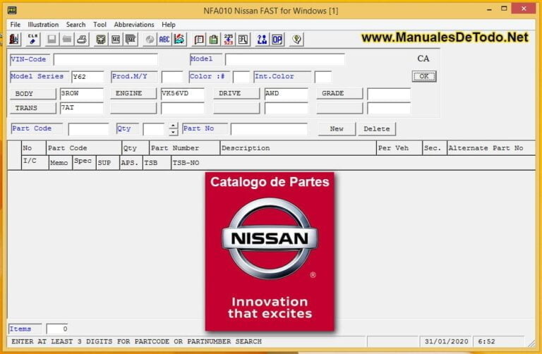 Nissan epc data com