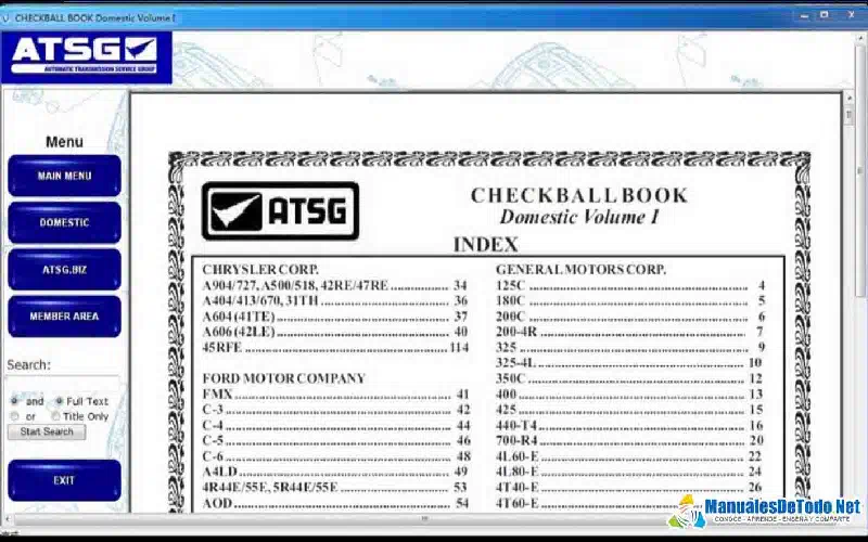Descargar Manuales ATSG Gratis diagramas de transmisiones automáticas pdf