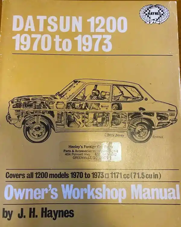 Descarga Haynes Manual Datsun 1200 1970 1973