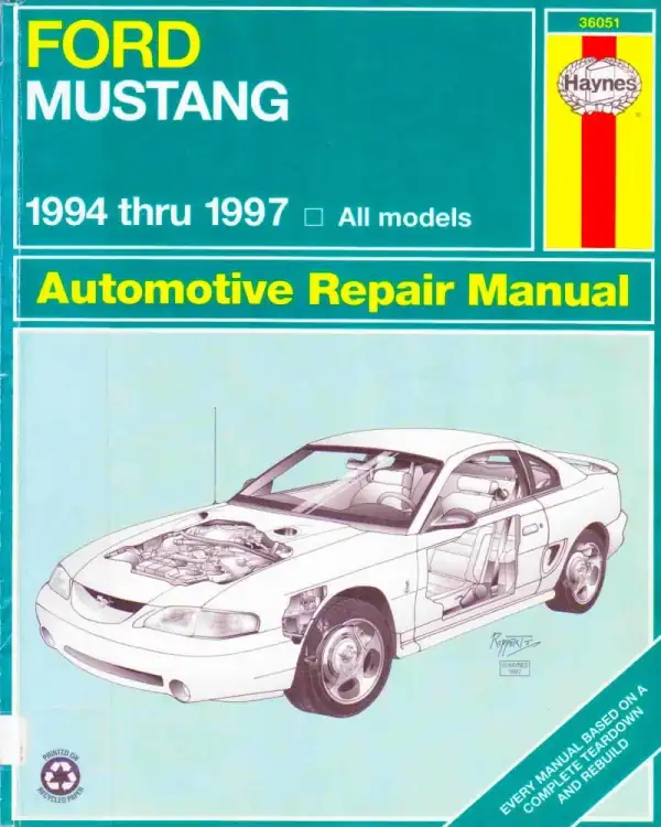 Descarga Haynes Manual Ford Mustang 1994 1997