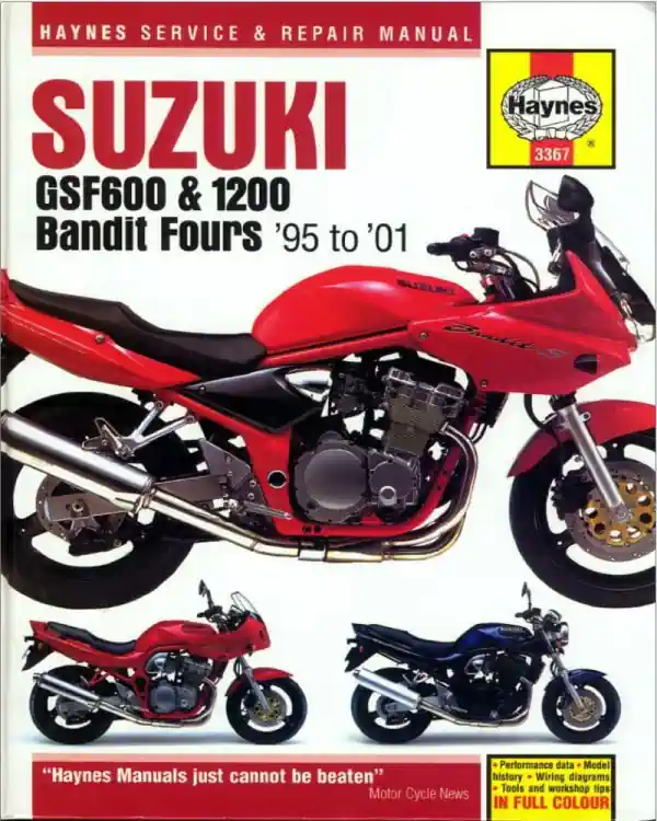 Descargar Manual Haynes Moto SUZUKI GSF600 Y 1200 BANDIFT FOURS