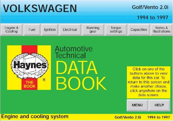Topics included in the Haynes Manual Automotive Technical